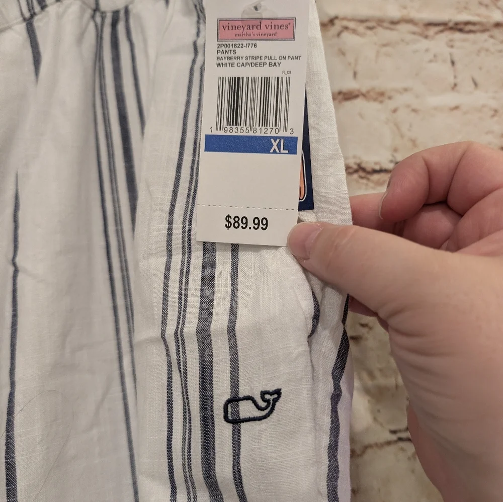 🎉 SALE 🎉 NWT Vineyard Vines Women's Bayberry Stripe Pull-On Pants - Picture 5 of 10